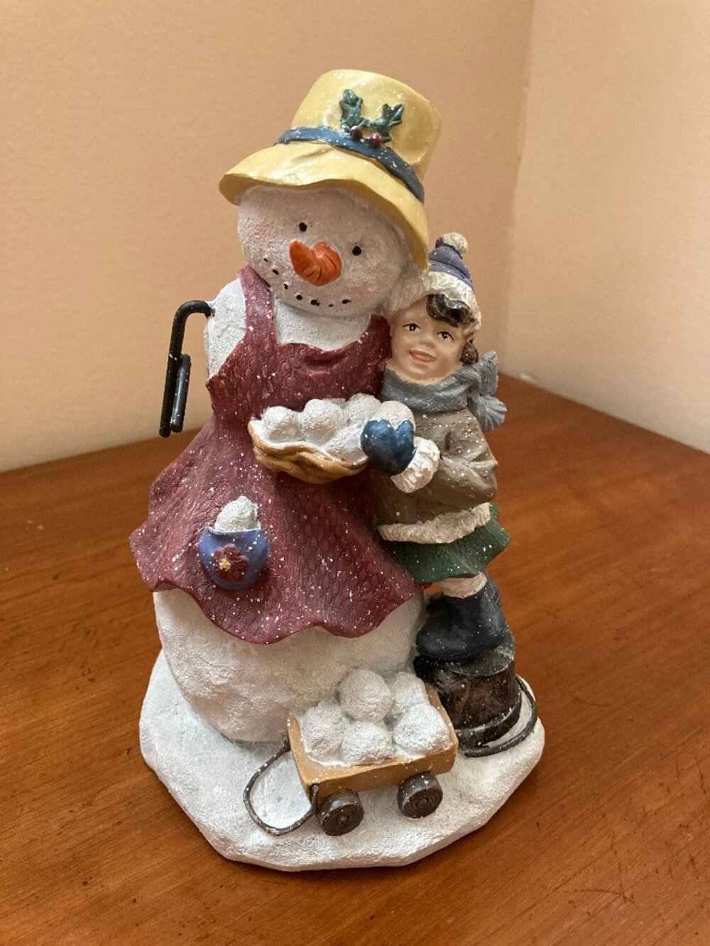 Nantucket Snowman Figurine 8"